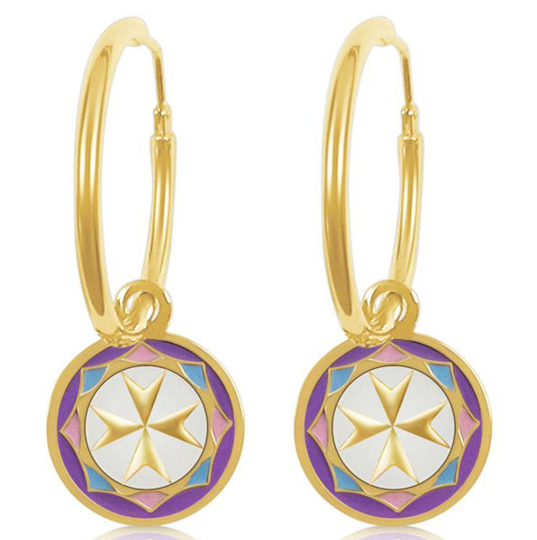 Picture of M/CROSS  ENAMEL GOLDPLATED 18MM